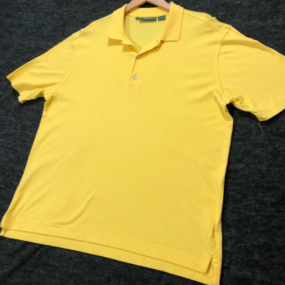 Bobby Jones 100% Cotton Men's Yellow Polo Size Large